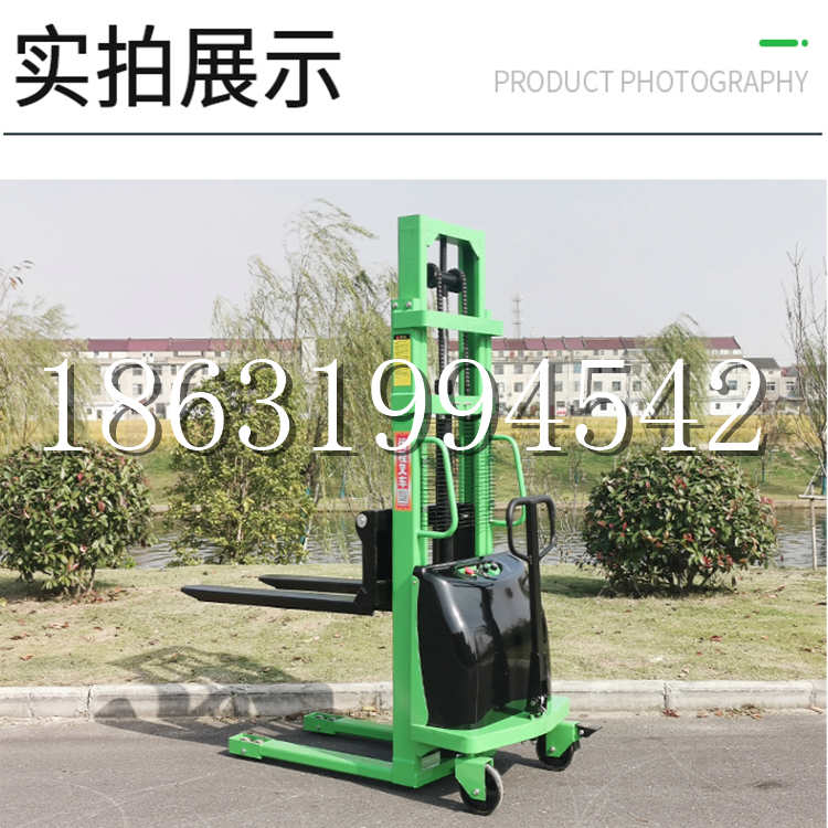 房县电动叉车堆高车液压铲车电瓶1吨2吨站驾步行式小型全自动叉车